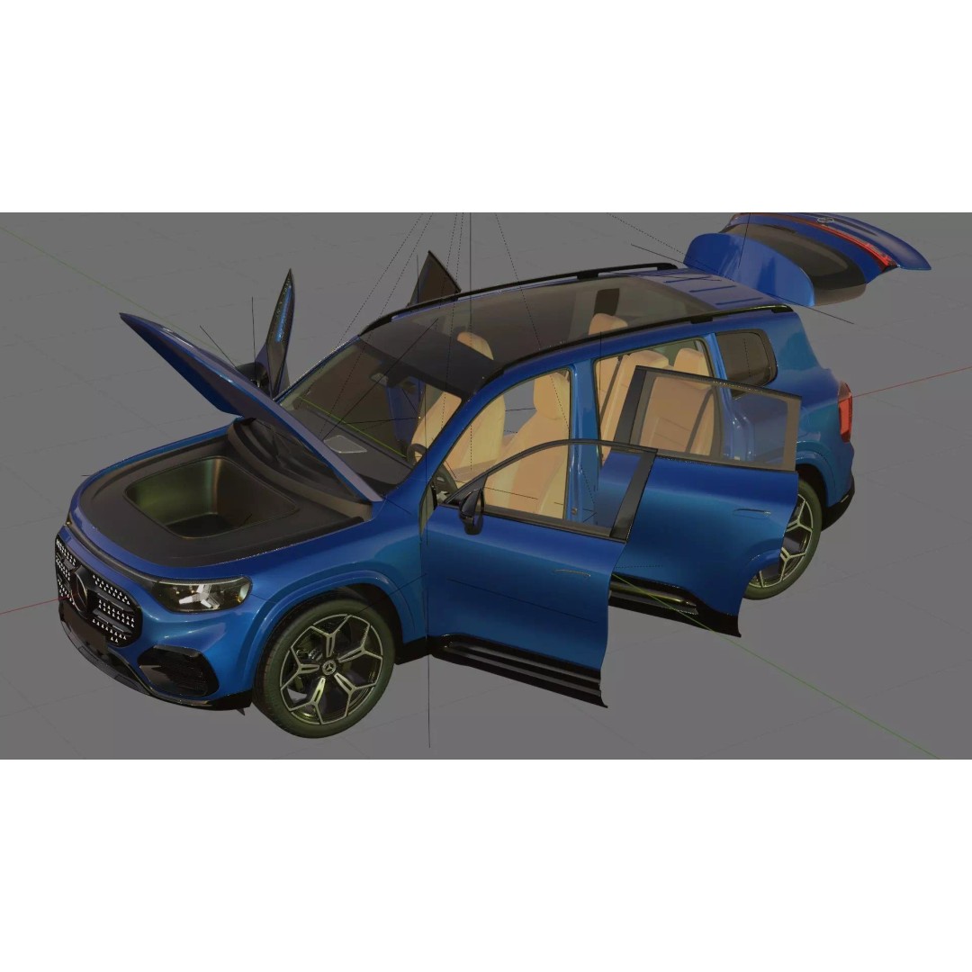 Mercedes-Benz GLB 2027 AMG-Line 3D Model – High Poly SUV with Interior - View 29