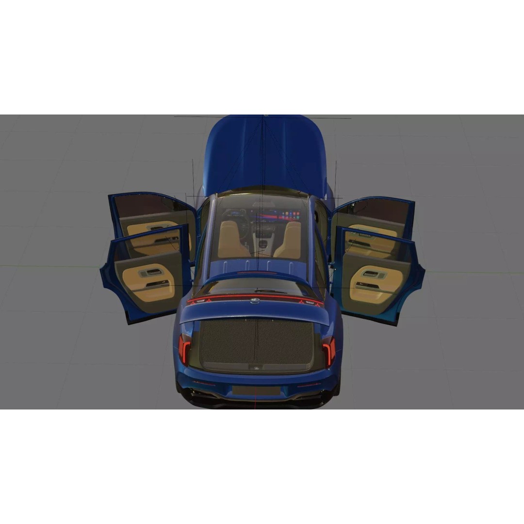 Mercedes-Benz GLB 2027 AMG-Line 3D Model – High Poly SUV with Interior - View 33