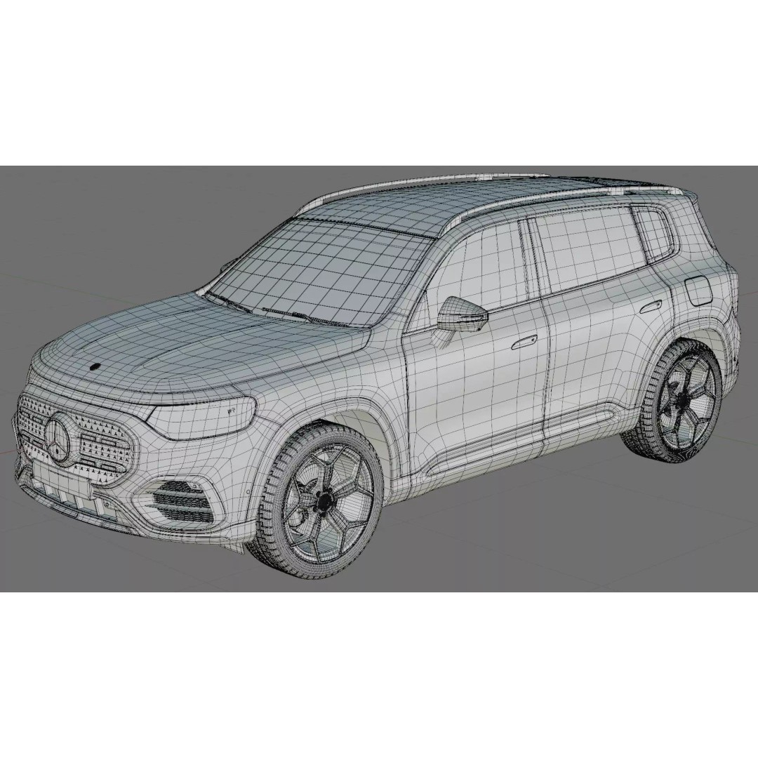 Mercedes-Benz GLB 2027 AMG-Line 3D Model – High Poly SUV with Interior - View 34