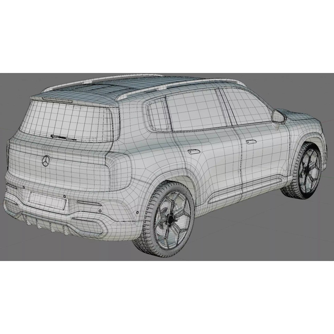 Mercedes-Benz GLB 2027 AMG-Line 3D Model – High Poly SUV with Interior - View 35