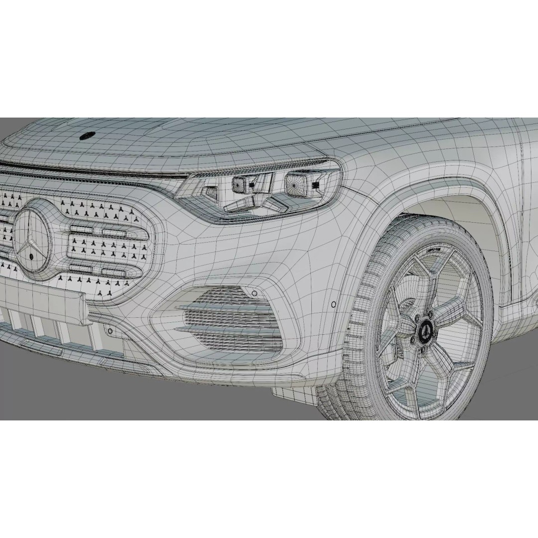 Mercedes-Benz GLB 2027 AMG-Line 3D Model – High Poly SUV with Interior - View 36