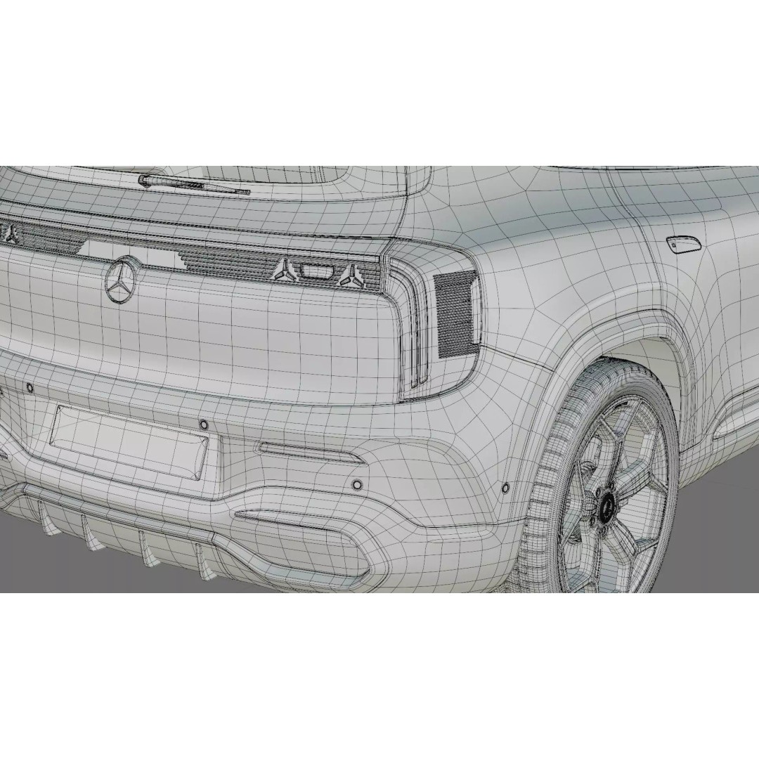 Mercedes-Benz GLB 2027 AMG-Line 3D Model – High Poly SUV with Interior - View 37