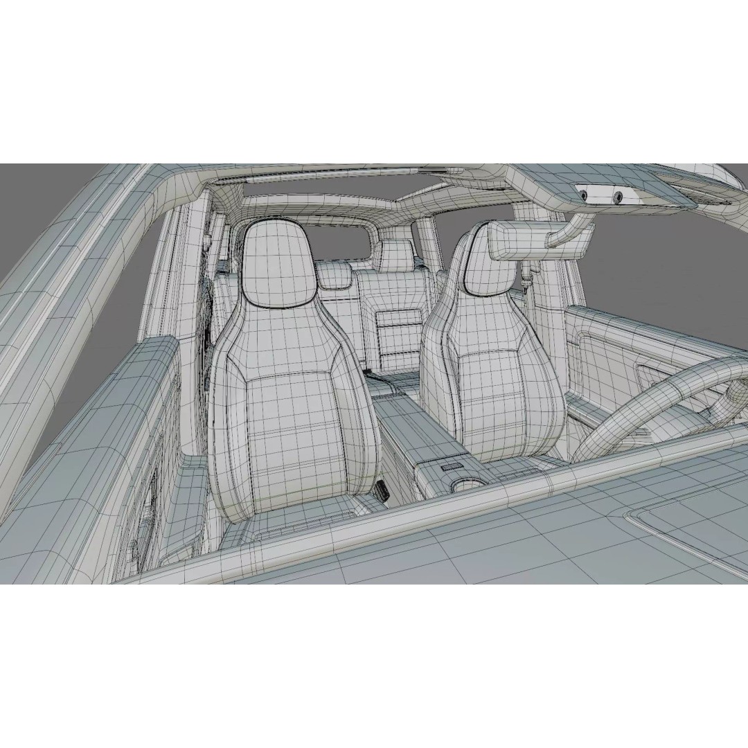 Mercedes-Benz GLB 2027 AMG-Line 3D Model – High Poly SUV with Interior - View 39
