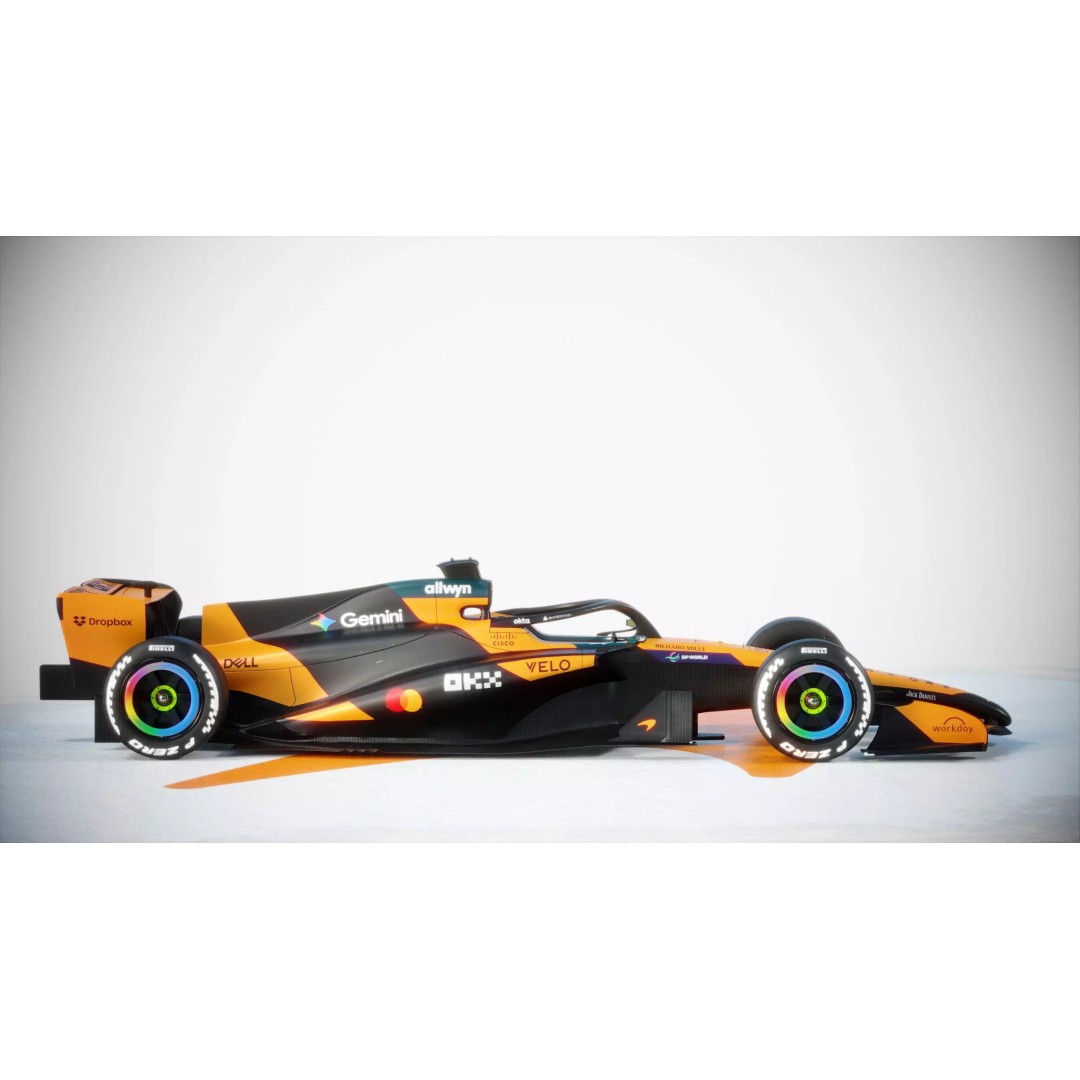 F1 McLaren MCL40 3D Model – PBR Racing Car with Textures, FBX, Blender - View 11