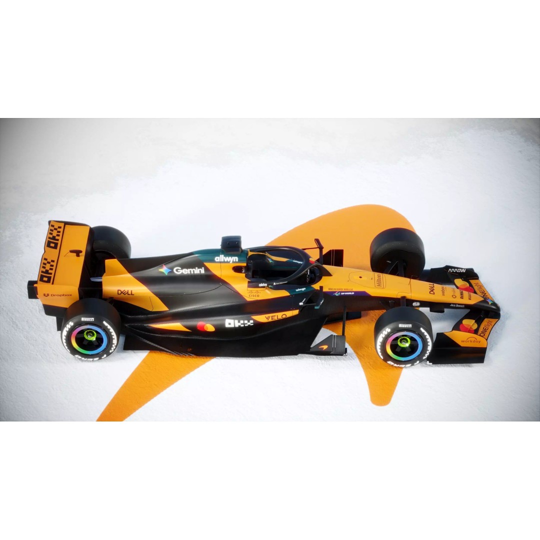 F1 McLaren MCL40 3D Model – PBR Racing Car with Textures, FBX, Blender - View 12
