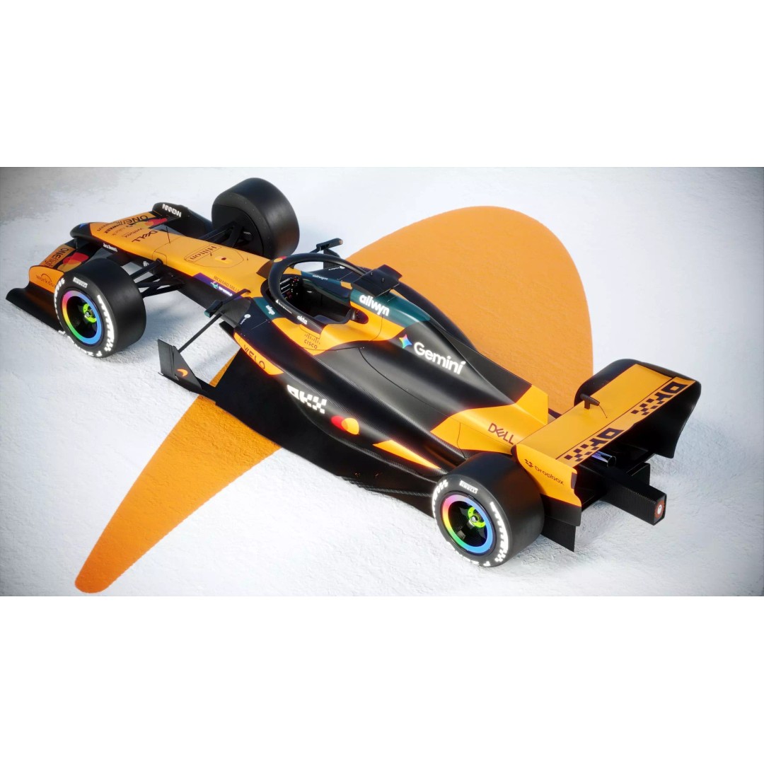 F1 McLaren MCL40 3D Model – PBR Racing Car with Textures, FBX, Blender - View 17