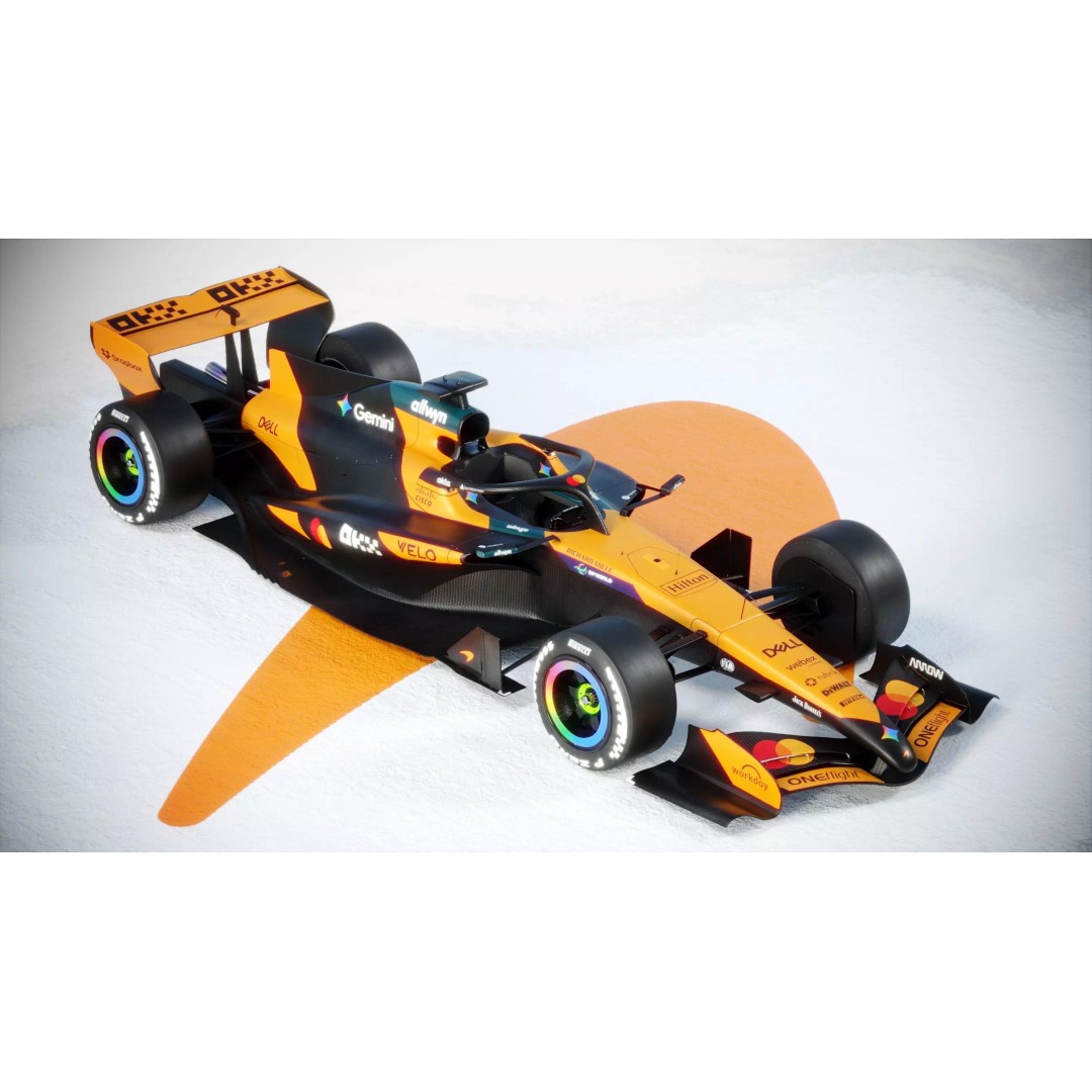 F1 McLaren MCL40 3D Model – PBR Racing Car with Textures, FBX, Blender - View 20