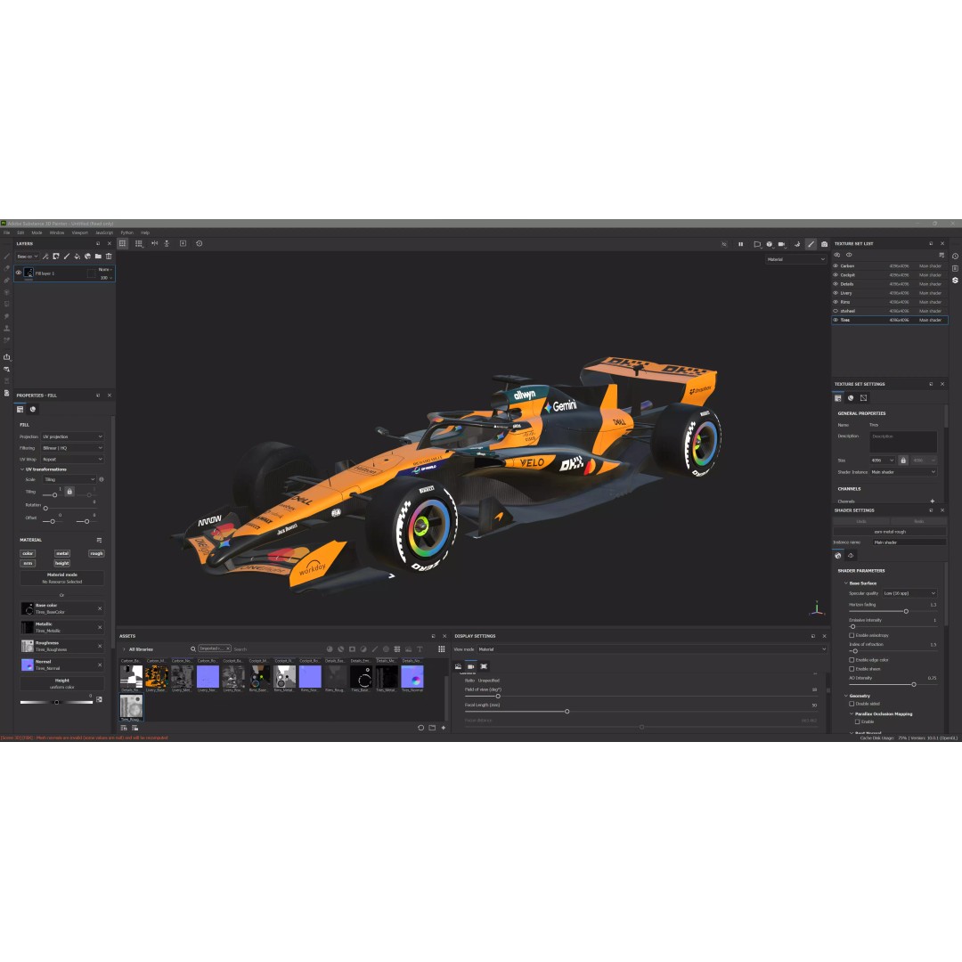F1 McLaren MCL40 3D Model – PBR Racing Car with Textures, FBX, Blender - View 26