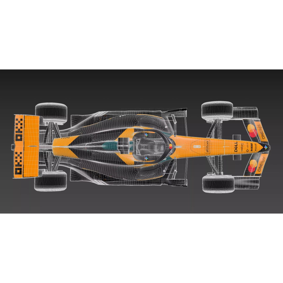 F1 McLaren MCL40 3D Model – PBR Racing Car with Textures, FBX, Blender - View 29