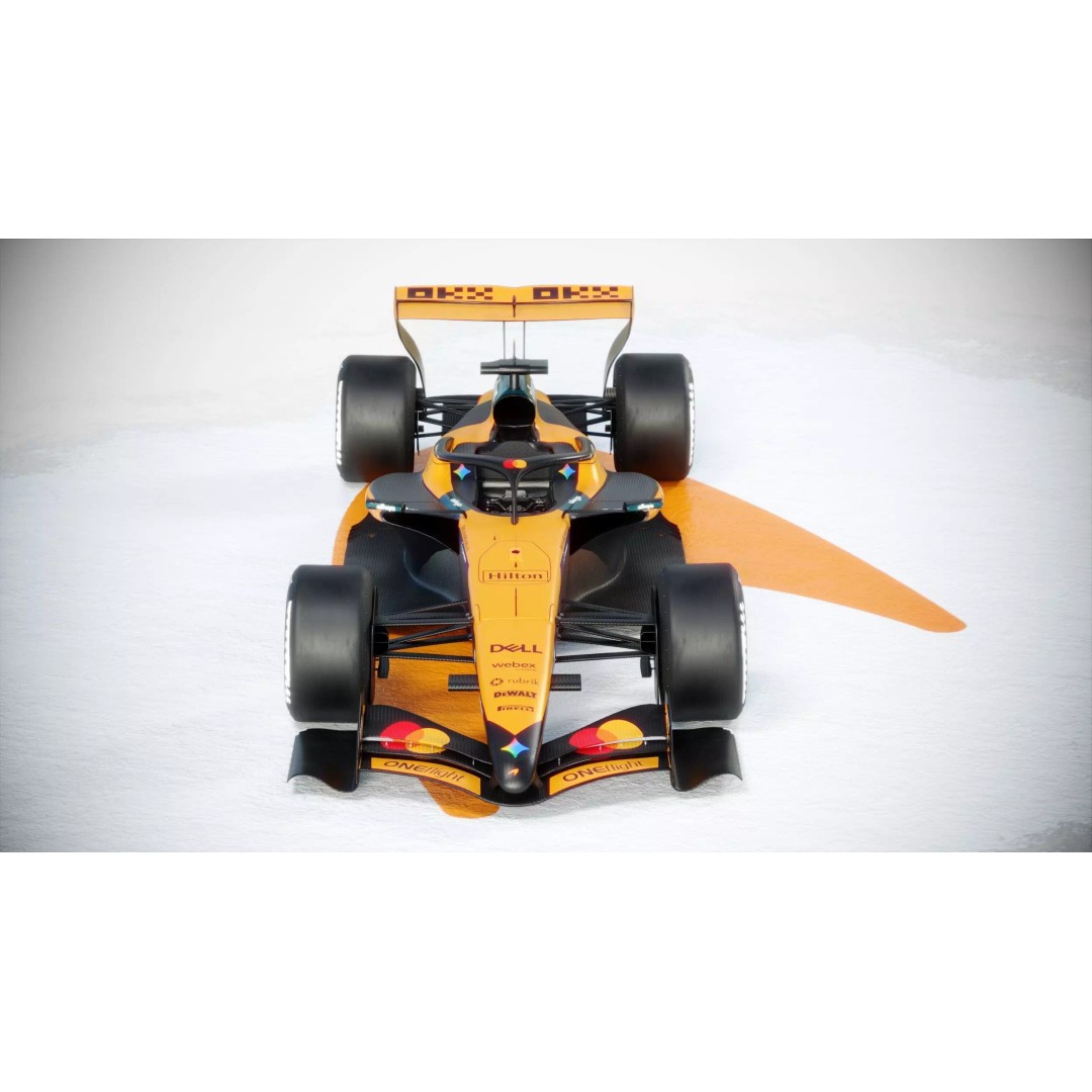F1 McLaren MCL40 3D Model – PBR Racing Car with Textures, FBX, Blender - View 6
