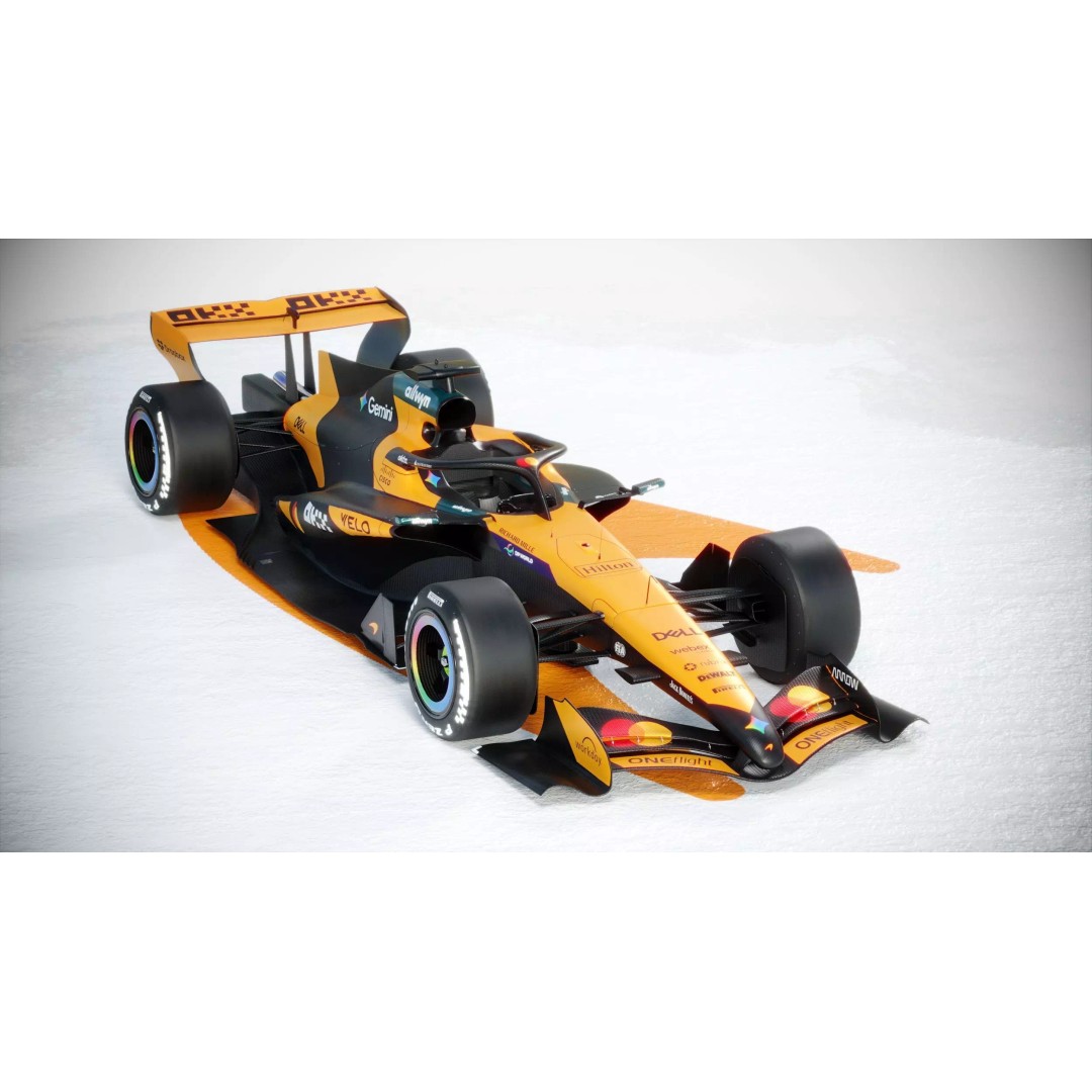 F1 McLaren MCL40 3D Model – PBR Racing Car with Textures, FBX, Blender - View 7