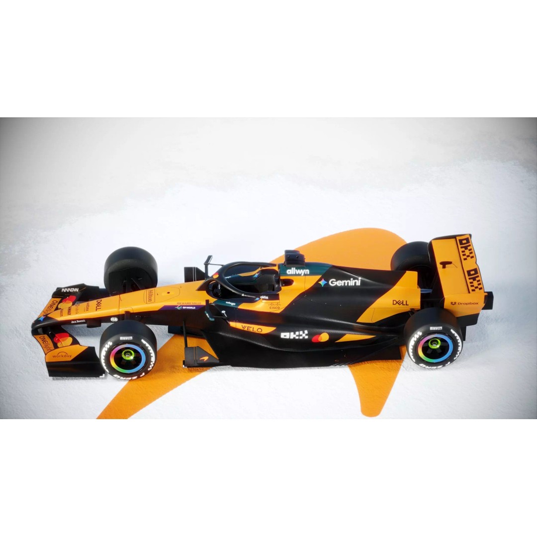 F1 McLaren MCL40 3D Model – PBR Racing Car with Textures, FBX, Blender - View 9