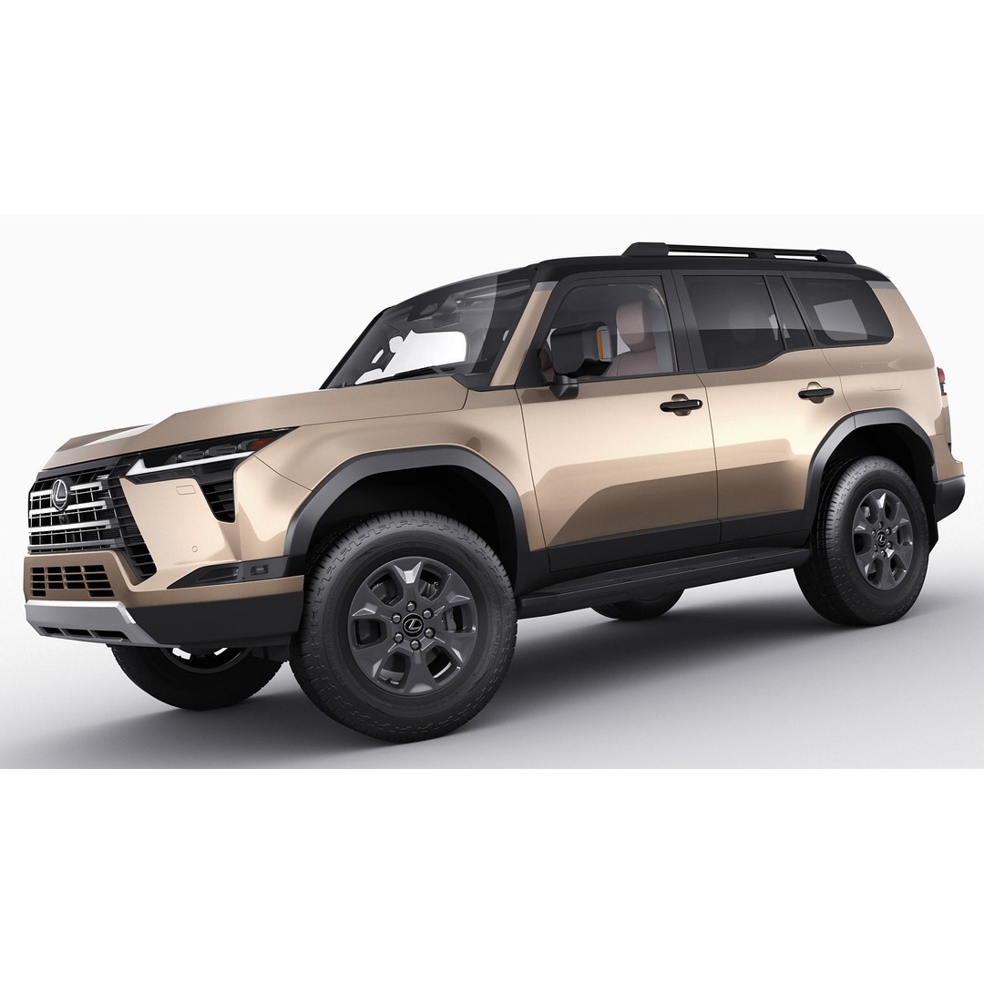 Lexus GX 2024 3D Model – High Poly SUV with Detailed Interior, FBX, OBJ, Blender - View 15