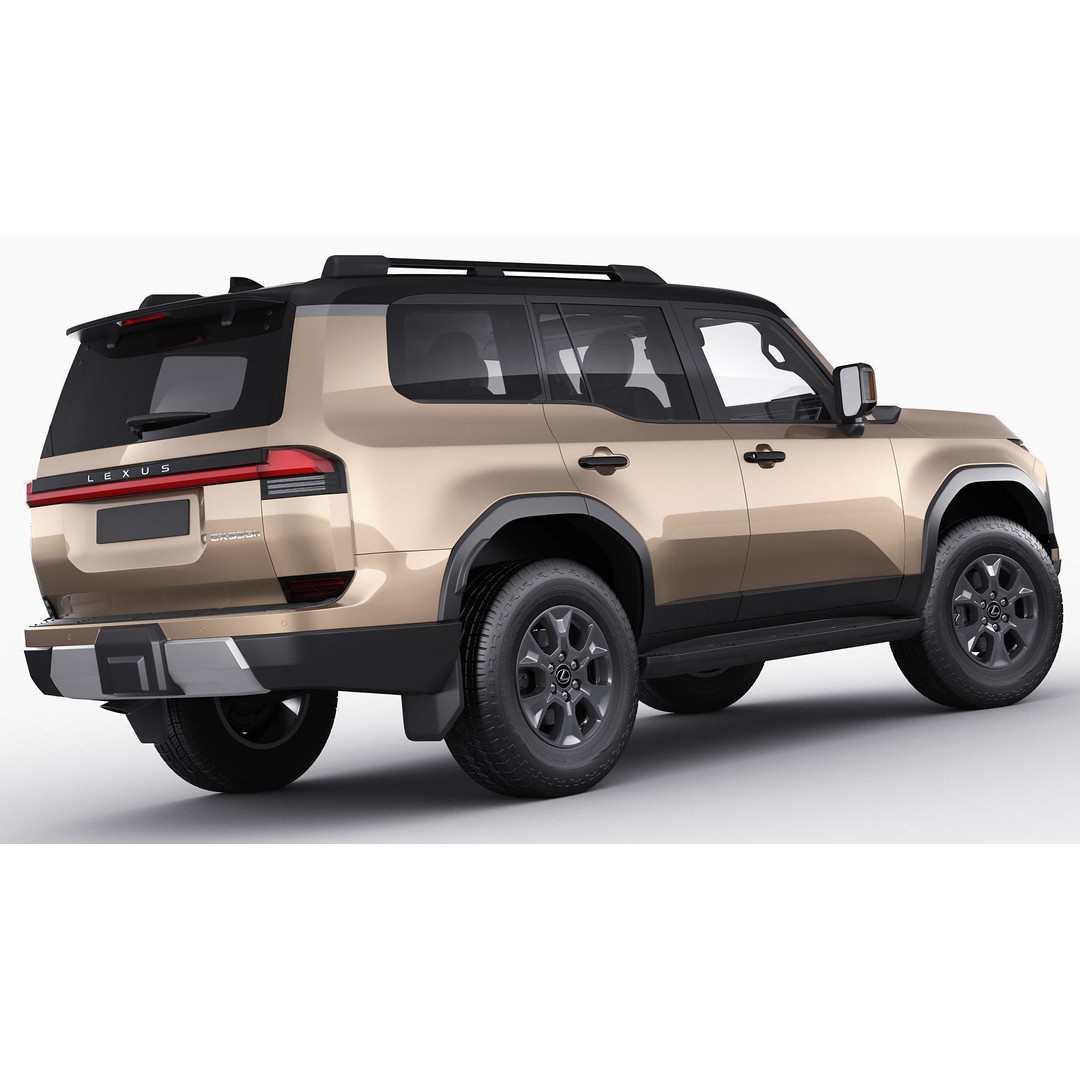 Lexus GX 2024 3D Model – High Poly SUV with Detailed Interior, FBX, OBJ, Blender - View 16