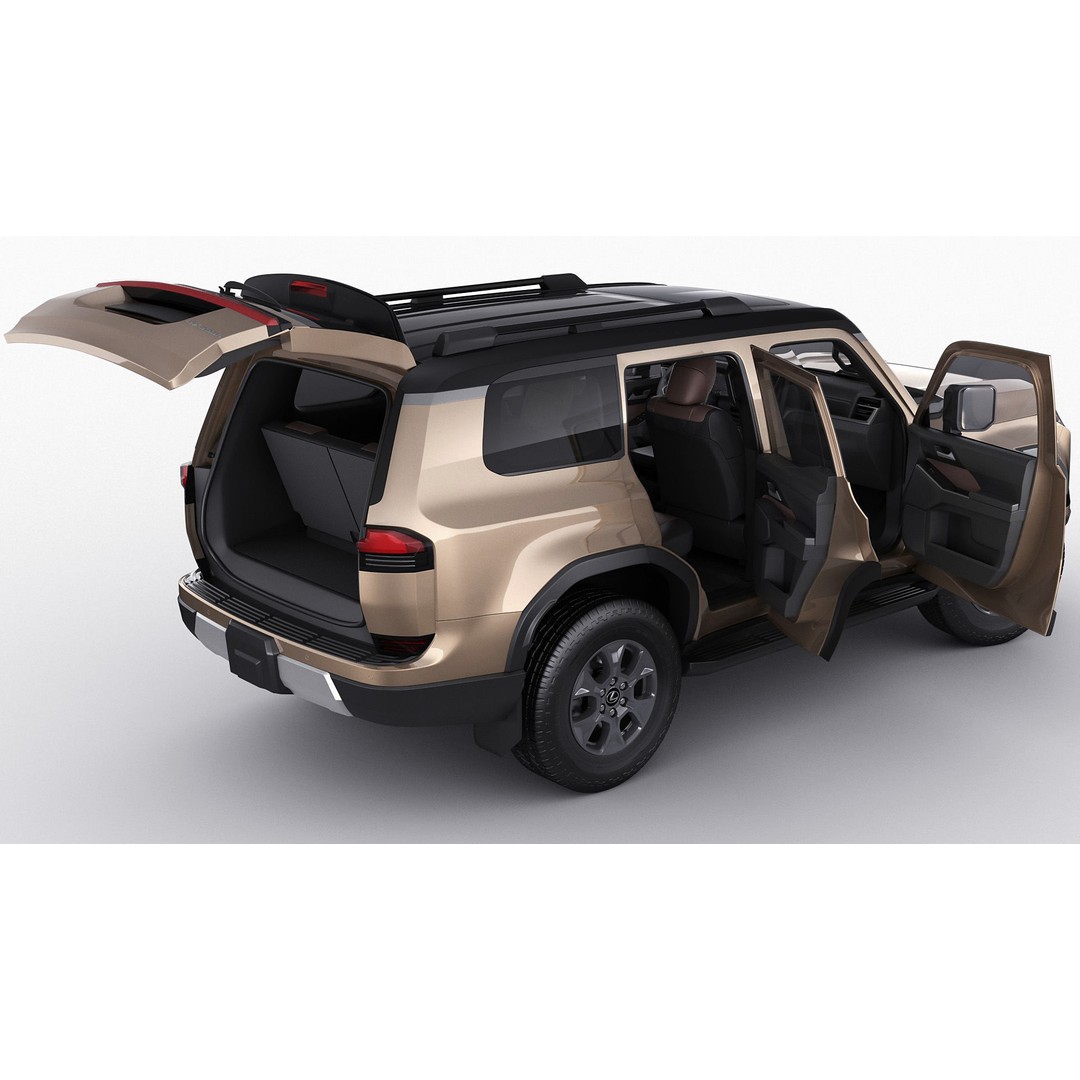 Lexus GX 2024 3D Model – High Poly SUV with Detailed Interior, FBX, OBJ, Blender - View 21