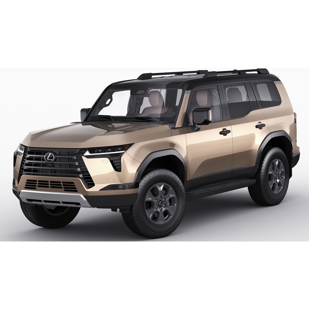 Lexus GX 2024 3D Model – High Poly SUV with Detailed Interior, FBX, OBJ, Blender - View 3