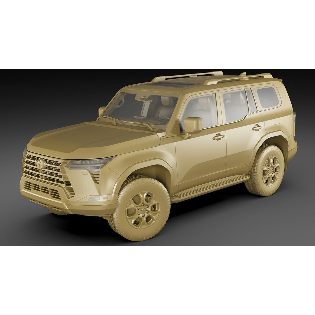 Lexus GX 2024 3D Model – High Poly SUV with Detailed Interior, FBX, OBJ, Blender - View 31