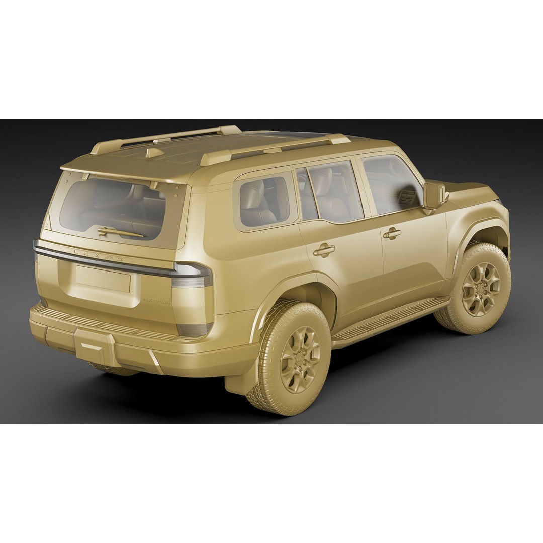 Lexus GX 2024 3D Model – High Poly SUV with Detailed Interior, FBX, OBJ, Blender - View 32