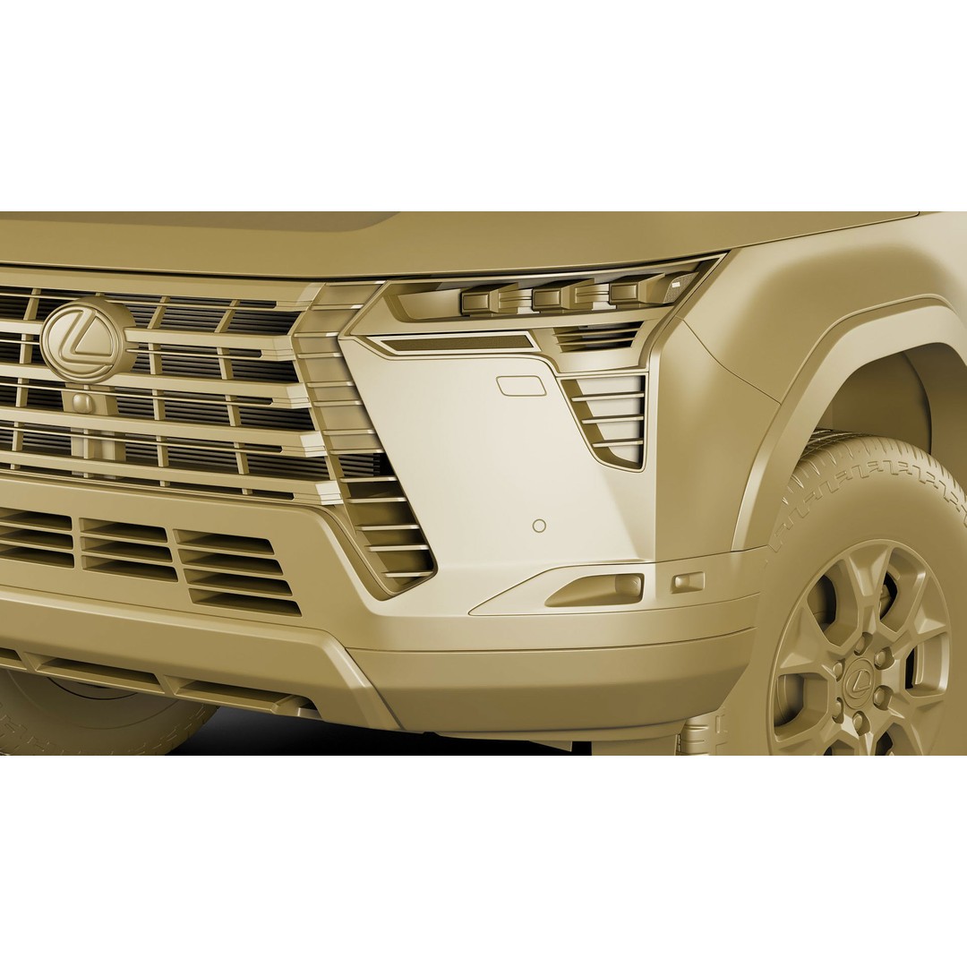 Lexus GX 2024 3D Model – High Poly SUV with Detailed Interior, FBX, OBJ, Blender - View 33
