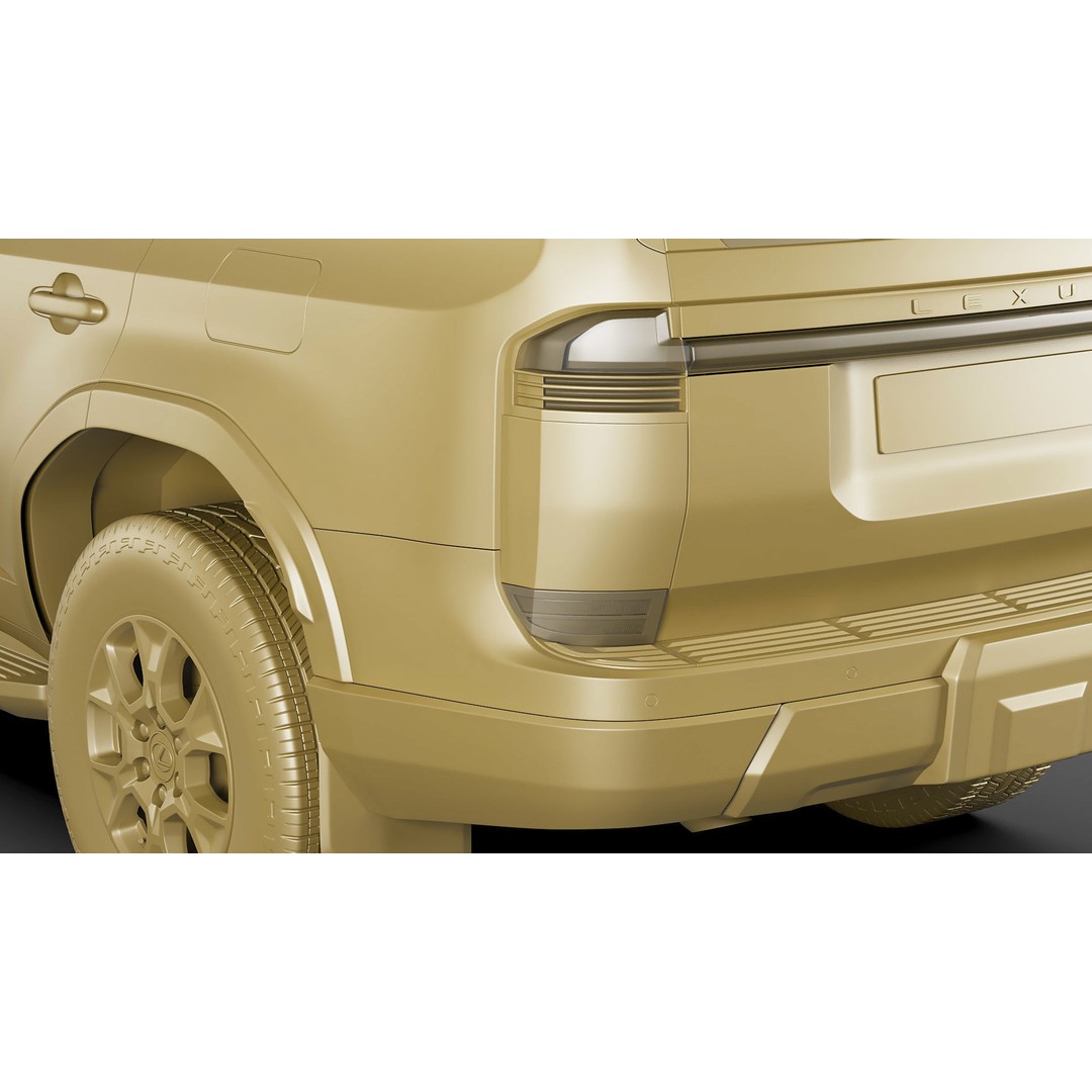 Lexus GX 2024 3D Model – High Poly SUV with Detailed Interior, FBX, OBJ, Blender - View 34