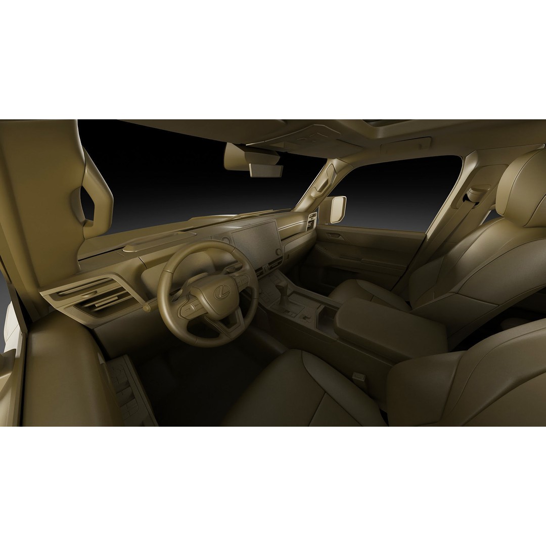 Lexus GX 2024 3D Model – High Poly SUV with Detailed Interior, FBX, OBJ, Blender - View 35