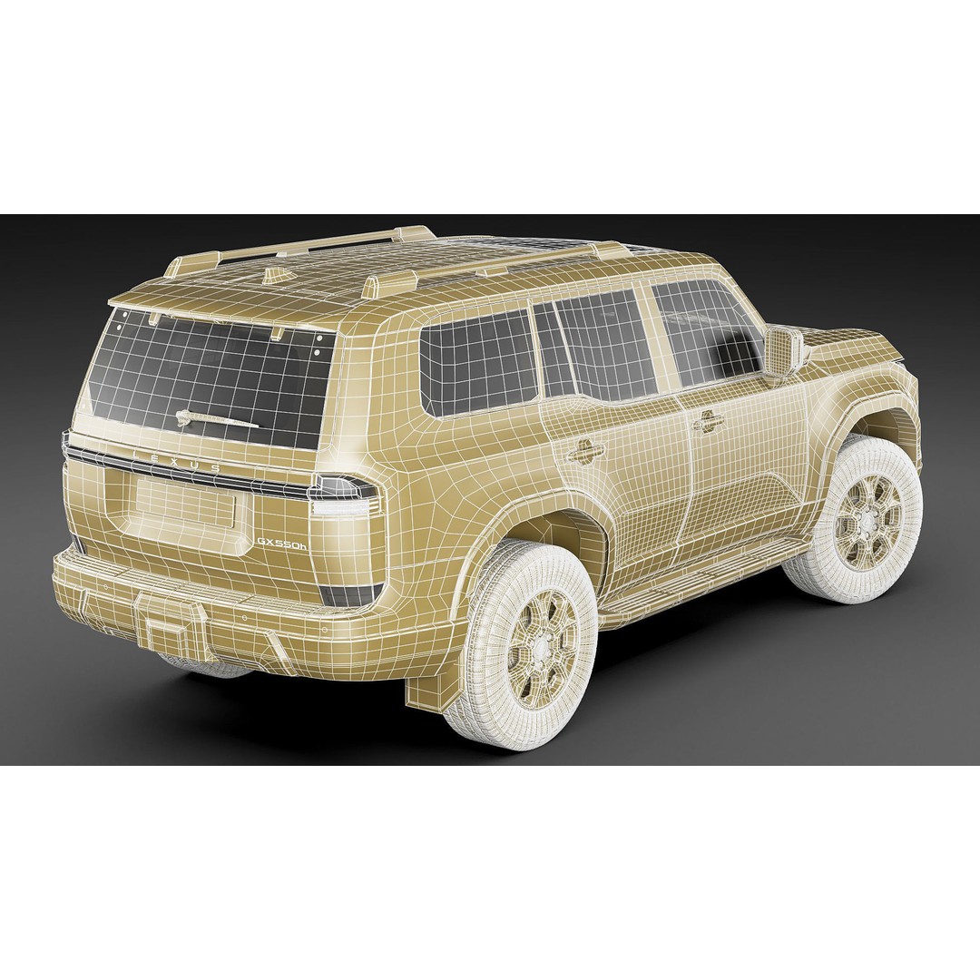 Lexus GX 2024 3D Model – High Poly SUV with Detailed Interior, FBX, OBJ, Blender - View 39