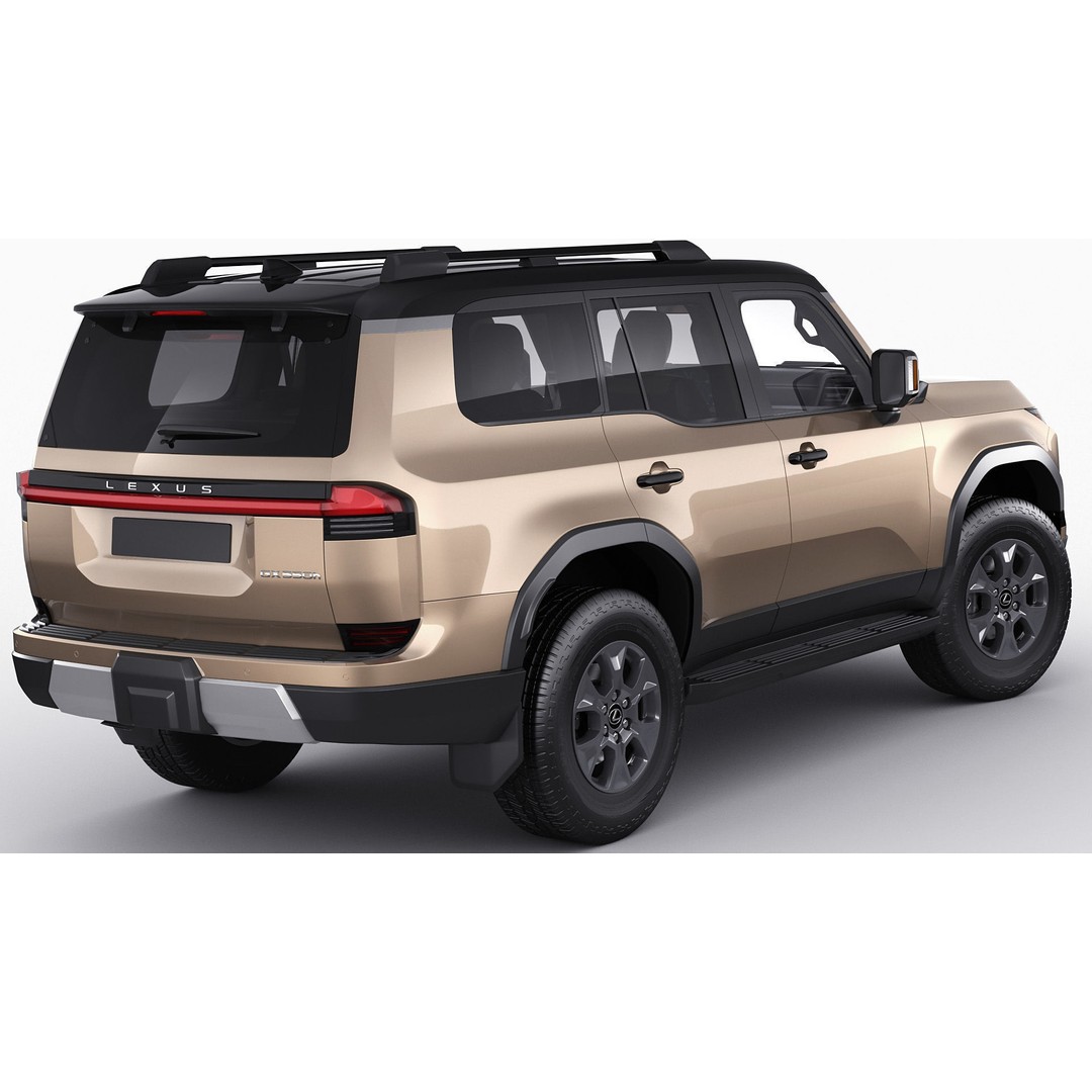 Lexus GX 2024 3D Model – High Poly SUV with Detailed Interior, FBX, OBJ, Blender - View 5
