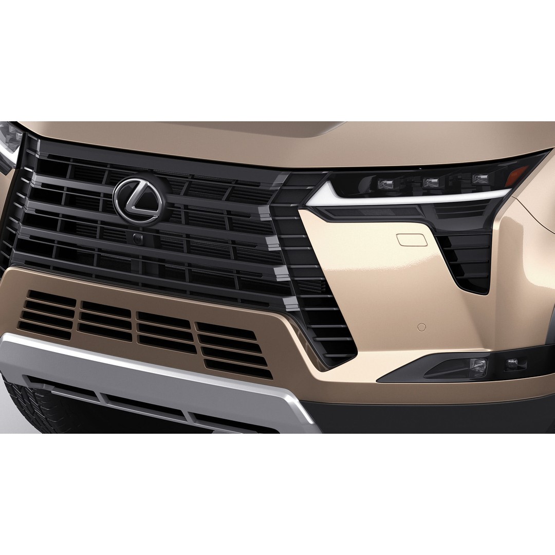 Lexus GX 2024 3D Model – High Poly SUV with Detailed Interior, FBX, OBJ, Blender - View 9