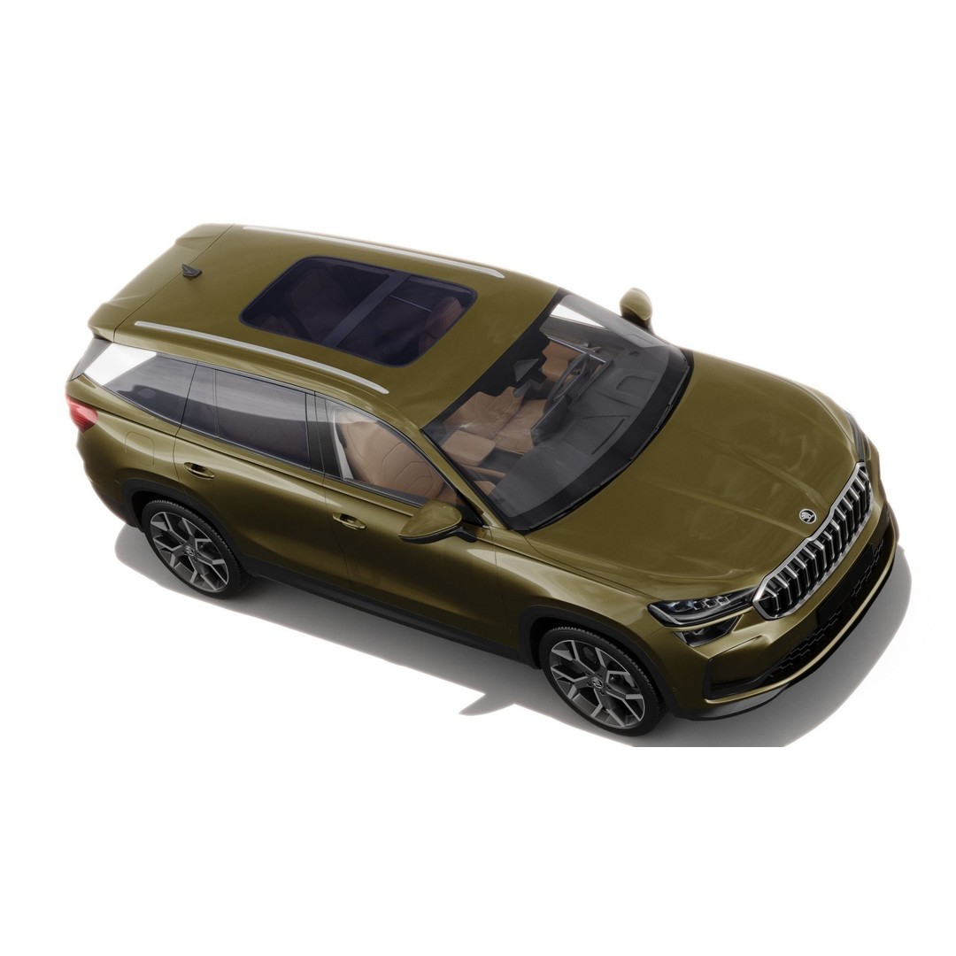Skoda Kodiaq 2024 3D Model – Detailed SUV with Interior, FBX, OBJ - View 10