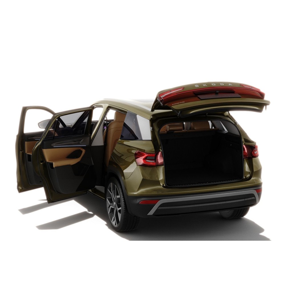 Skoda Kodiaq 2024 3D Model – Detailed SUV with Interior, FBX, OBJ - View 14