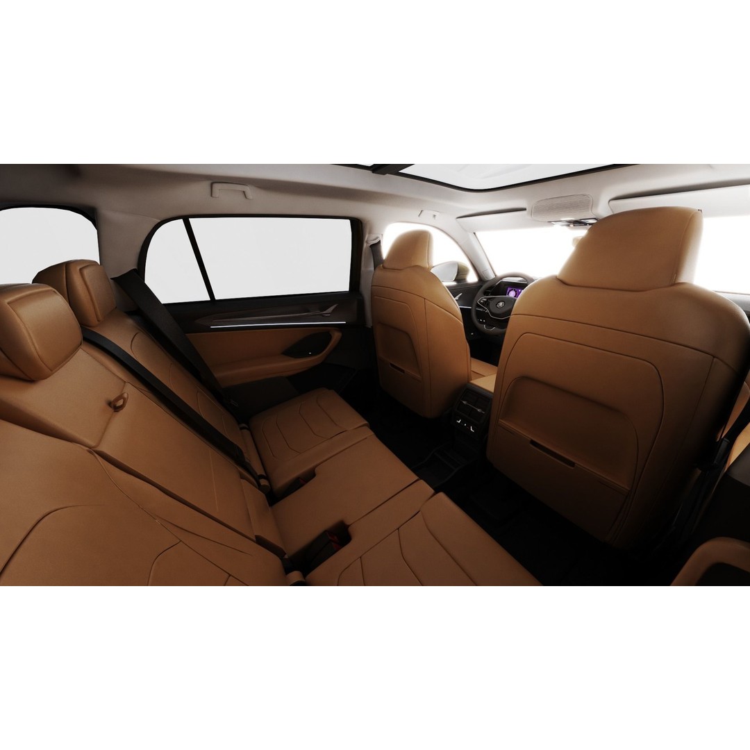 Skoda Kodiaq 2024 3D Model – Detailed SUV with Interior, FBX, OBJ - View 17