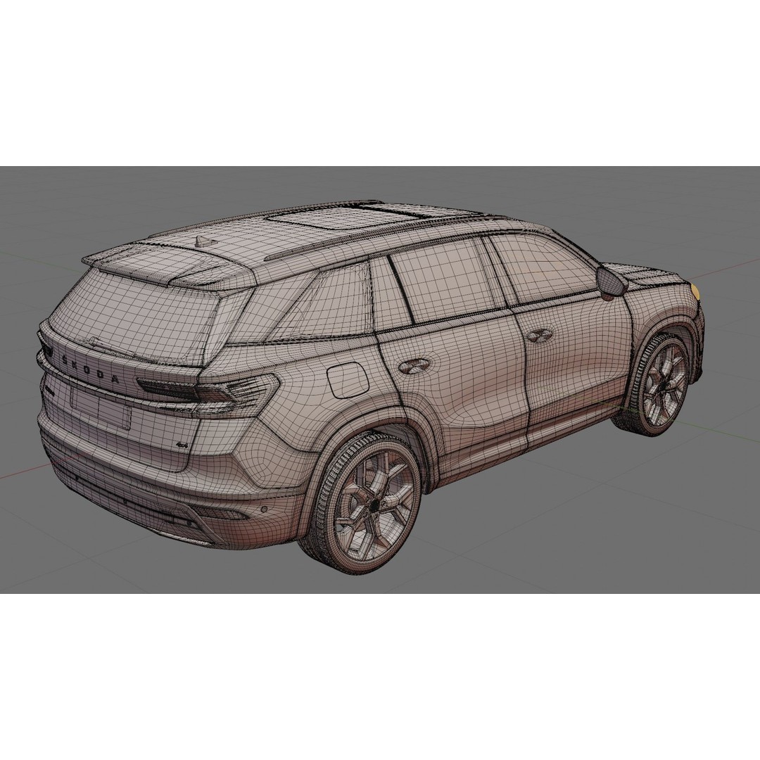 Skoda Kodiaq 2024 3D Model – Detailed SUV with Interior, FBX, OBJ - View 26