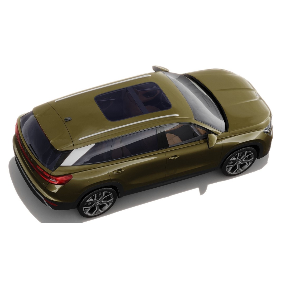 Skoda Kodiaq 2024 3D Model – Detailed SUV with Interior, FBX, OBJ - View 8