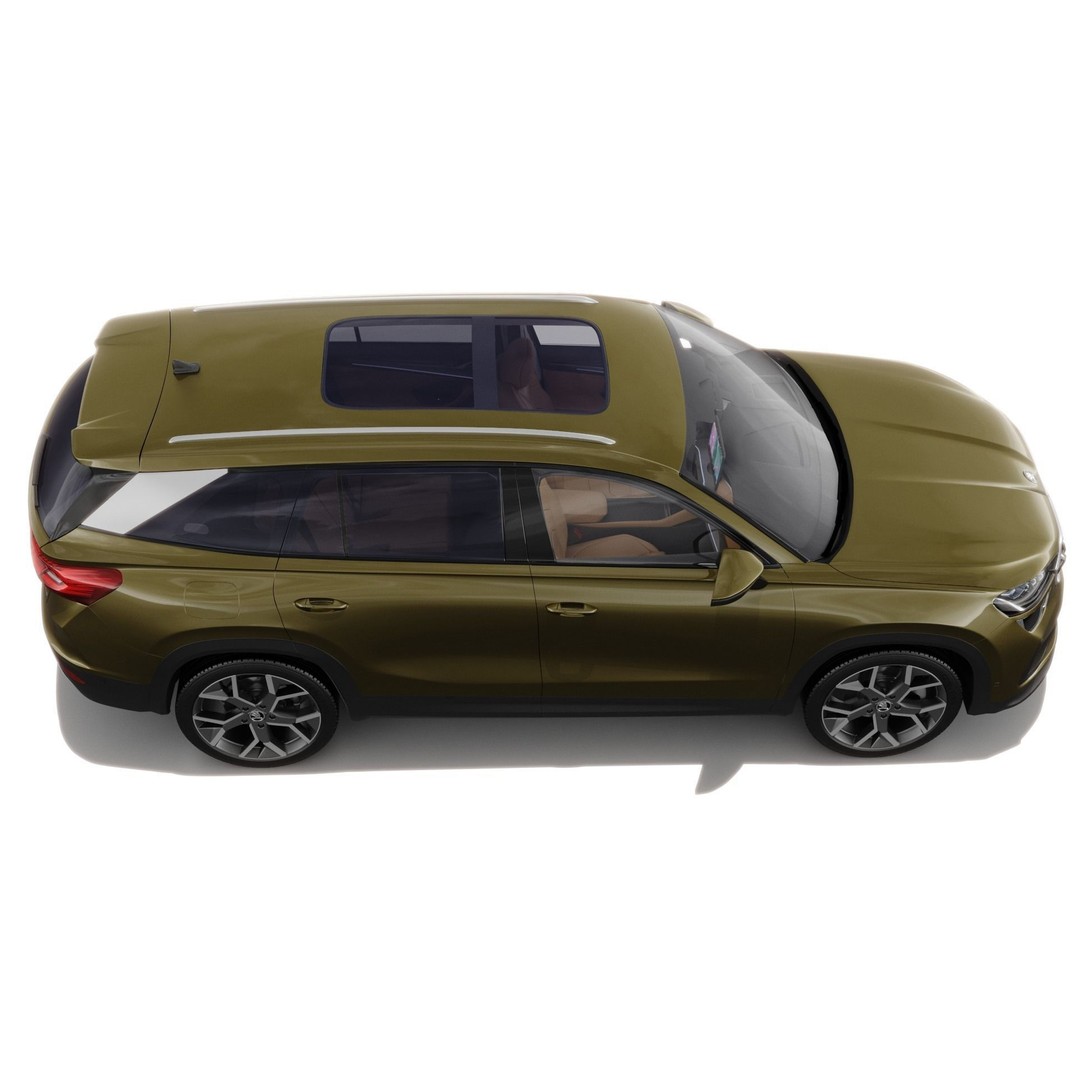 Skoda Kodiaq 2024 3D Model – Detailed SUV with Interior, FBX, OBJ - View 9