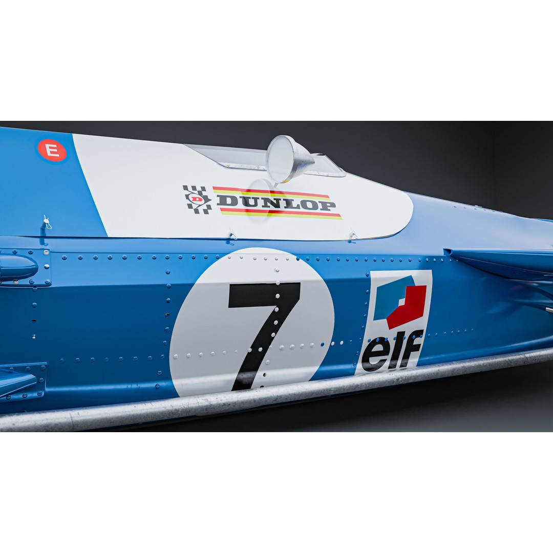 Matra MS80 3D Model – Classic Formula 1 Racing Car, PBR Textures - View 10