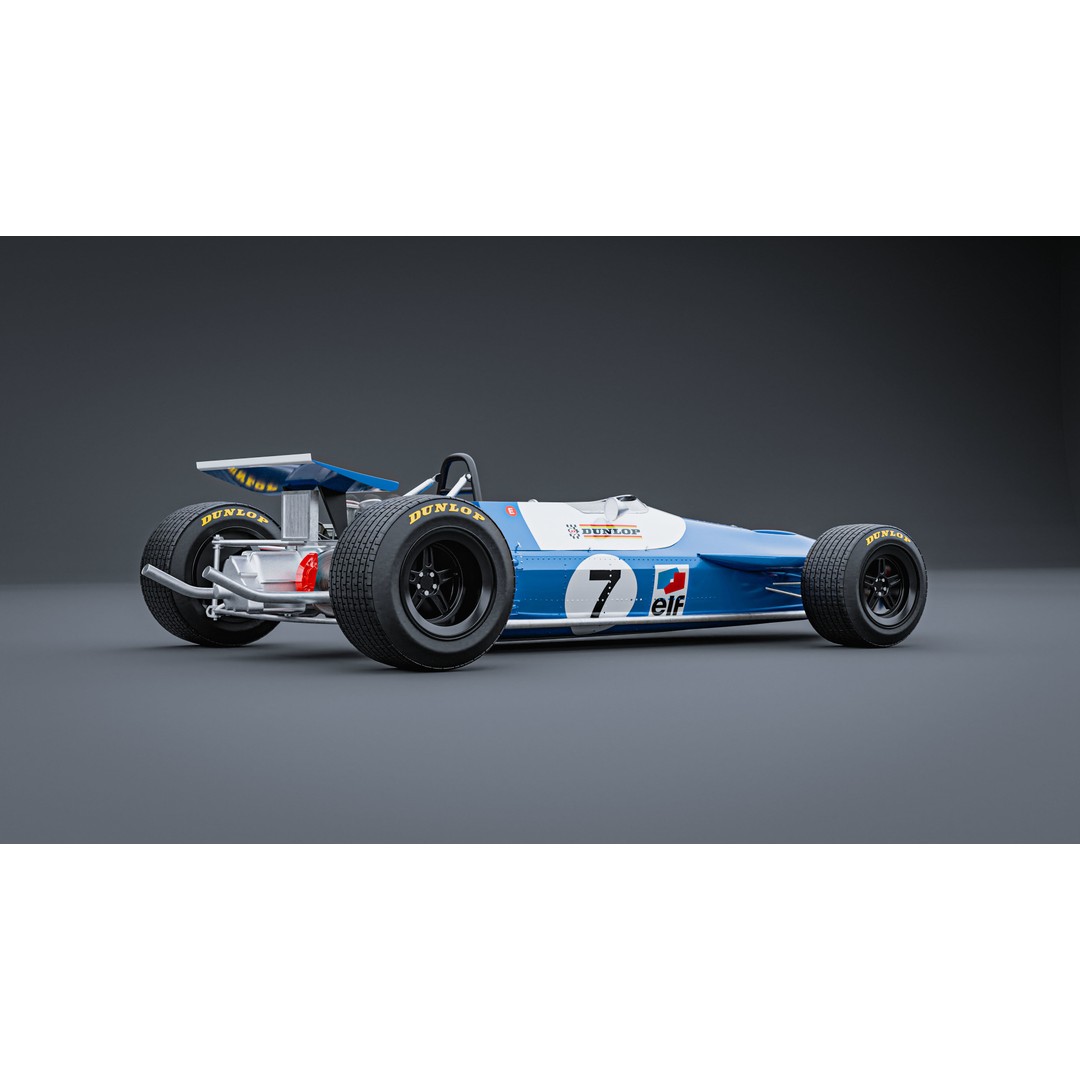 Matra MS80 3D Model – Classic Formula 1 Racing Car, PBR Textures - View 14