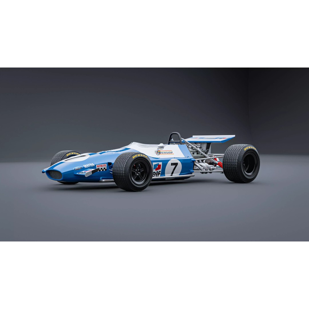 Matra MS80 3D Model – Classic Formula 1 Racing Car, PBR Textures - View 2