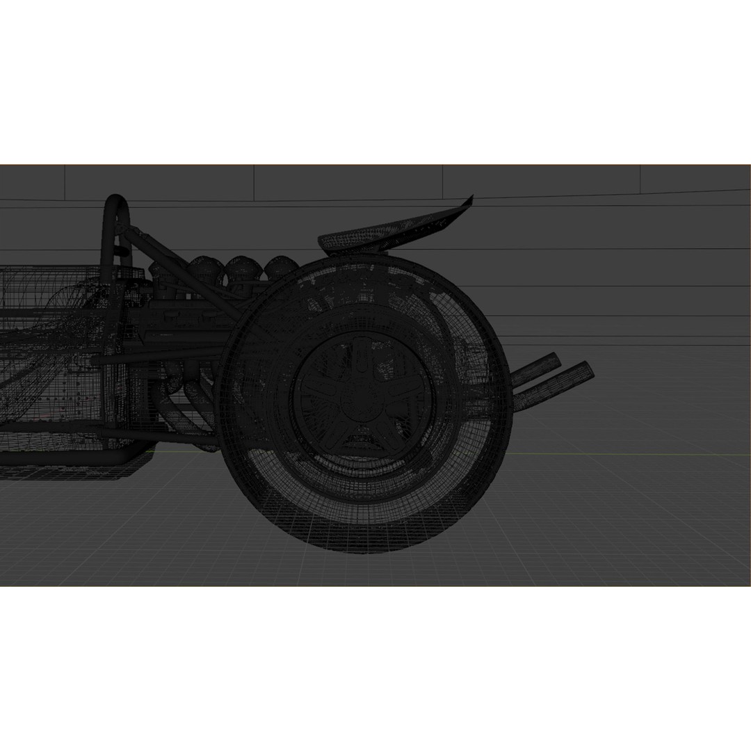 Matra MS80 3D Model – Classic Formula 1 Racing Car, PBR Textures - View 4