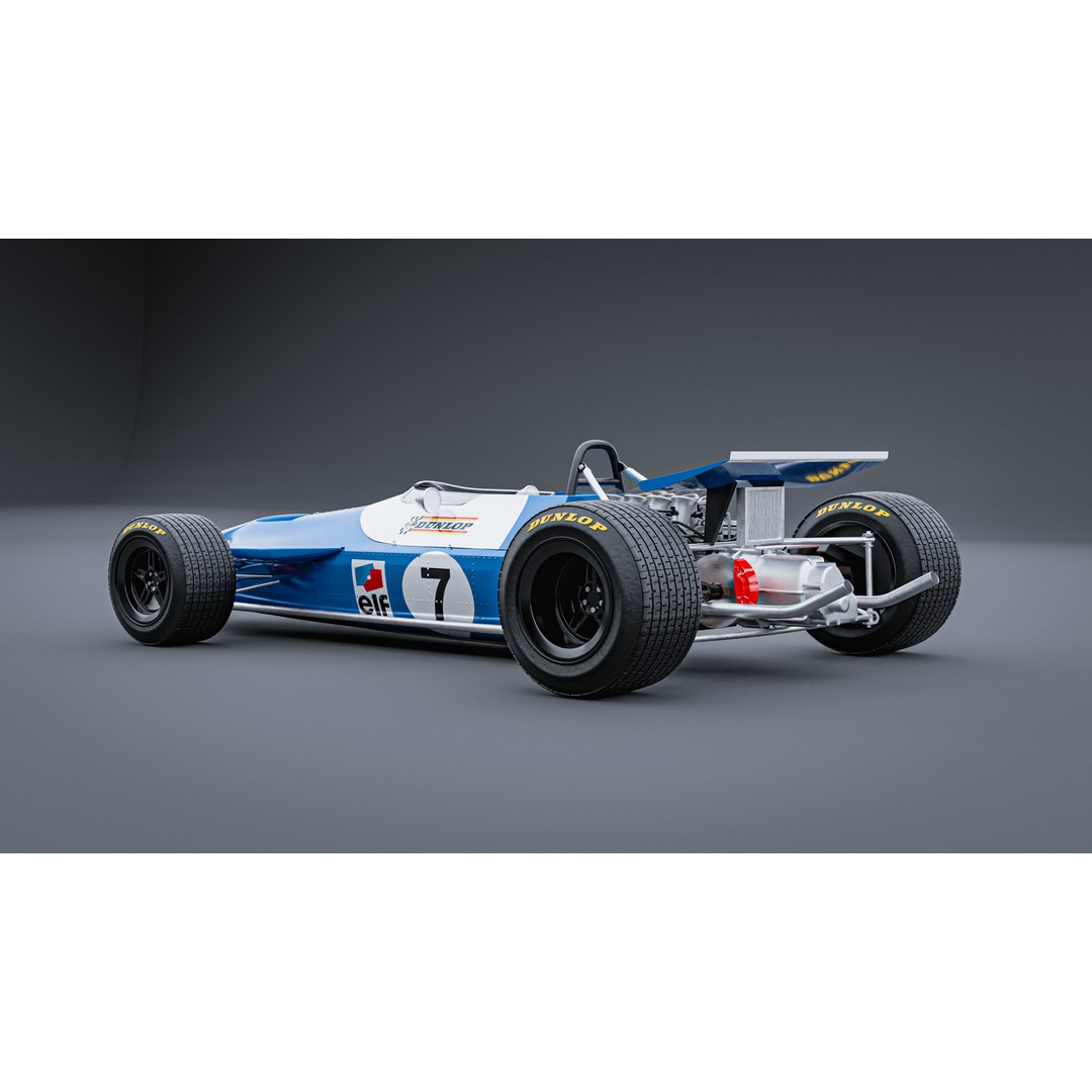 Matra MS80 3D Model – Classic Formula 1 Racing Car, PBR Textures - View 5