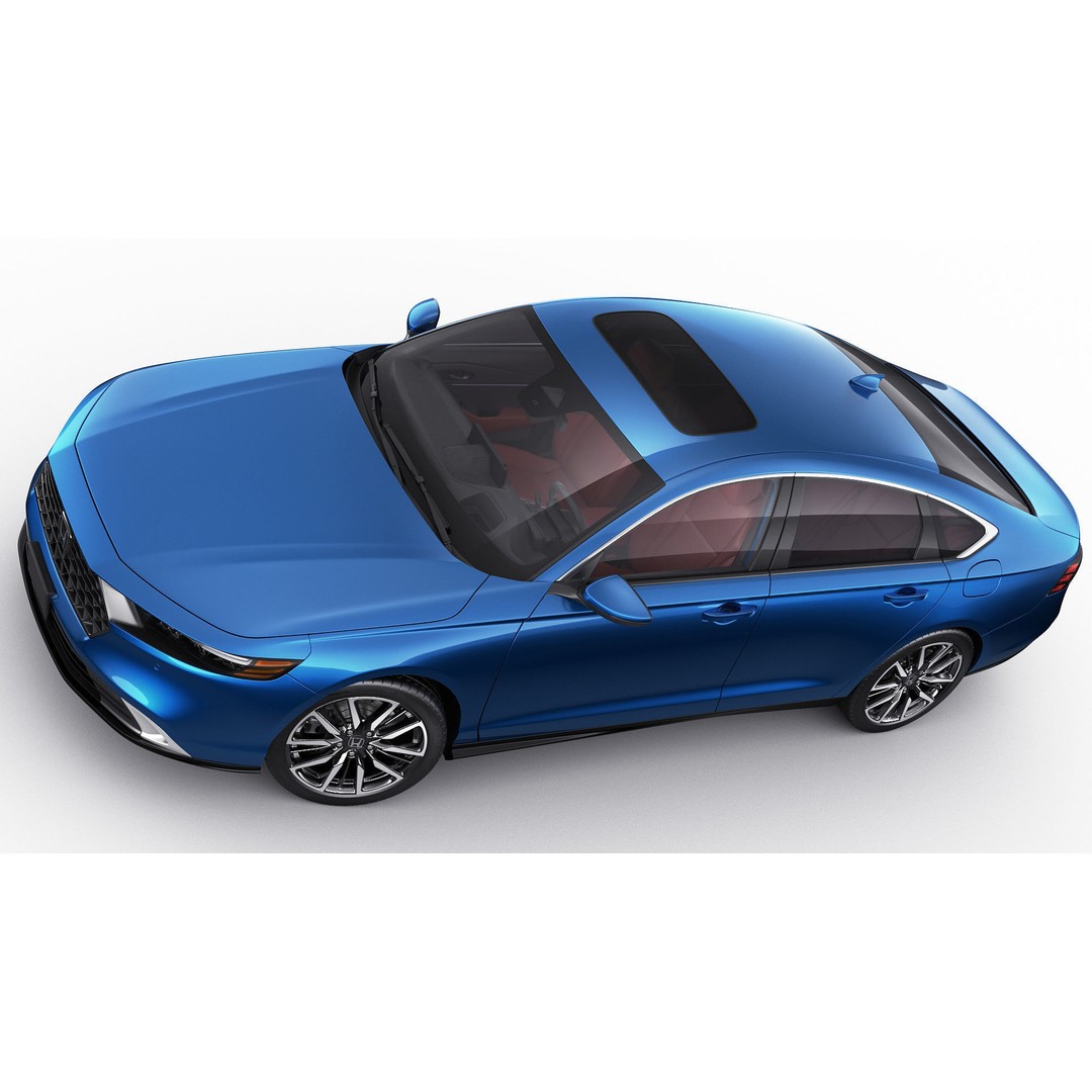 Honda Accord 2023 3D Model – Detailed Sedan with Rigged Interior, FBX, OBJ, Blender - View 13