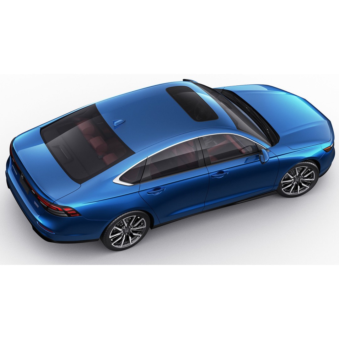 Honda Accord 2023 3D Model – Detailed Sedan with Rigged Interior, FBX, OBJ, Blender - View 14
