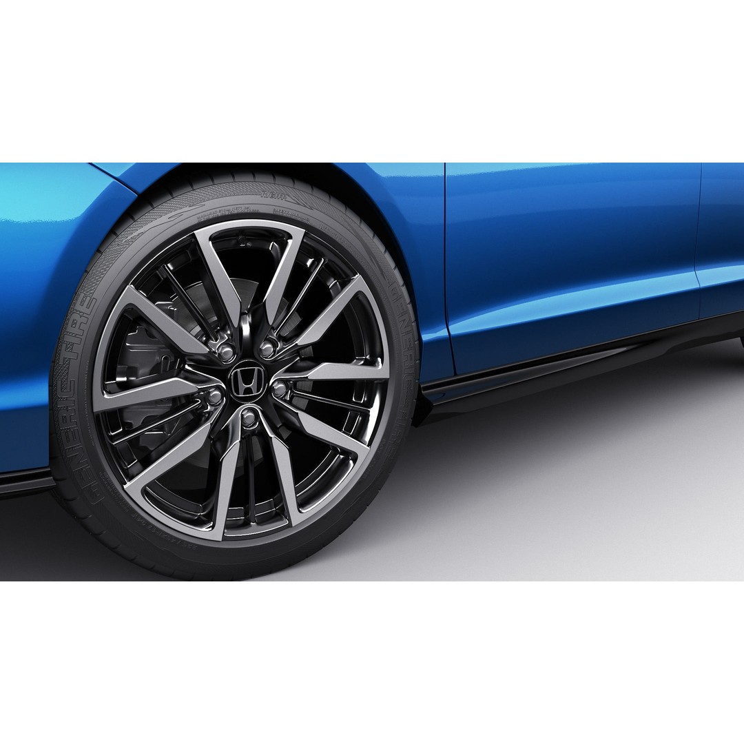 Honda Accord 2023 3D Model – Detailed Sedan with Rigged Interior, FBX, OBJ, Blender - View 17