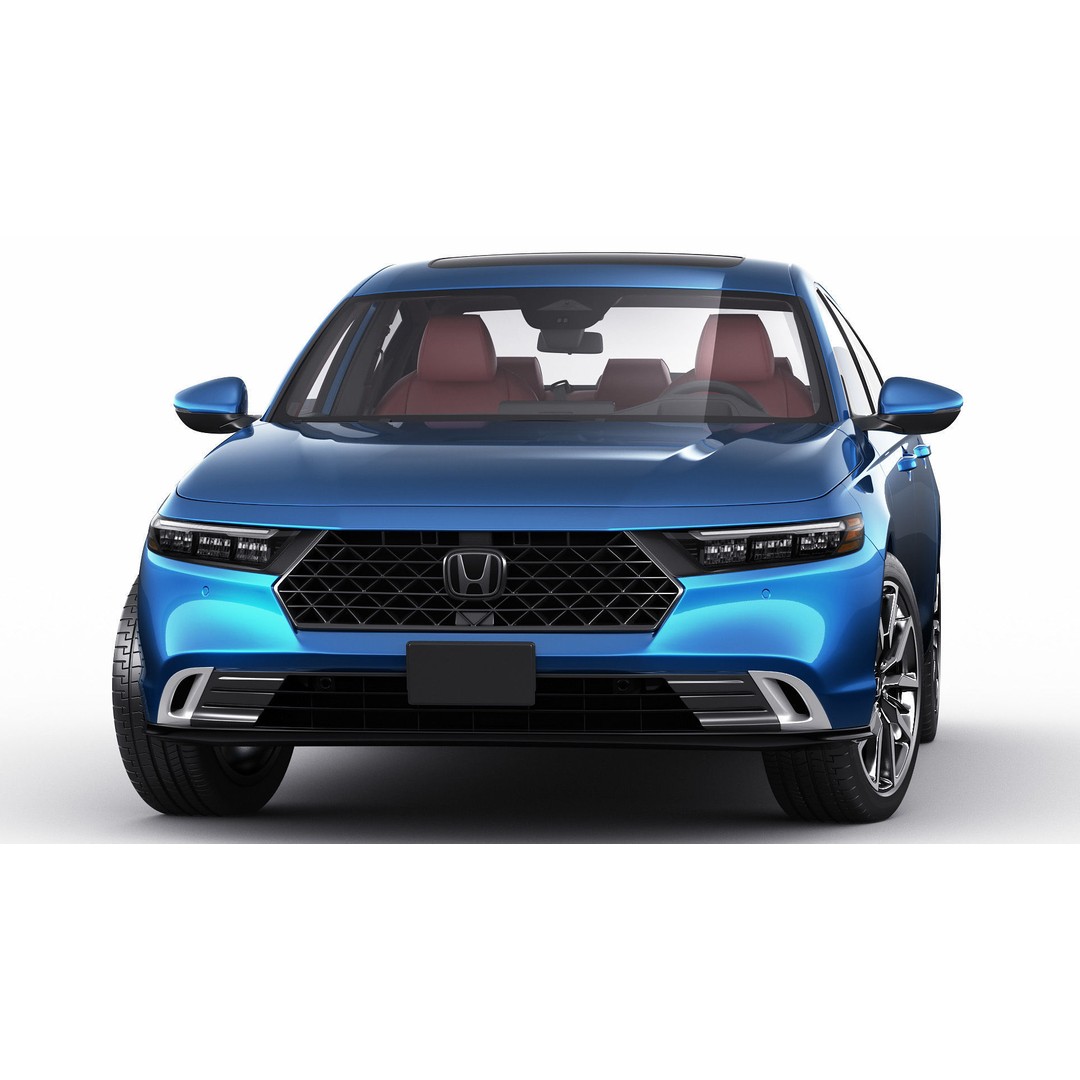 Honda Accord 2023 3D Model – Detailed Sedan with Rigged Interior, FBX, OBJ, Blender - View 19