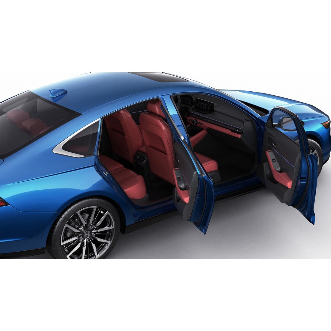 Honda Accord 2023 3D Model – Detailed Sedan with Rigged Interior, FBX, OBJ, Blender - View 21