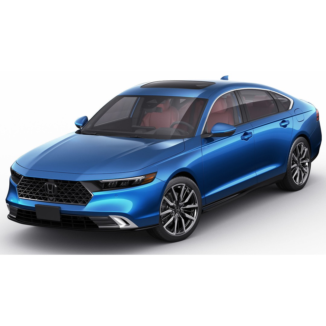 Honda Accord 2023 3D Model – Detailed Sedan with Rigged Interior, FBX, OBJ, Blender - View 3