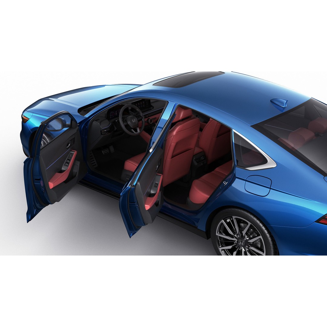 Honda Accord 2023 3D Model – Detailed Sedan with Rigged Interior, FBX, OBJ, Blender - View 4