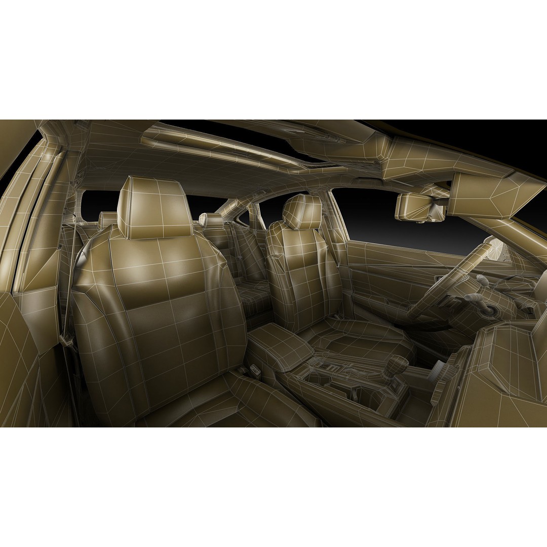 Honda Accord 2023 3D Model – Detailed Sedan with Rigged Interior, FBX, OBJ, Blender - View 41