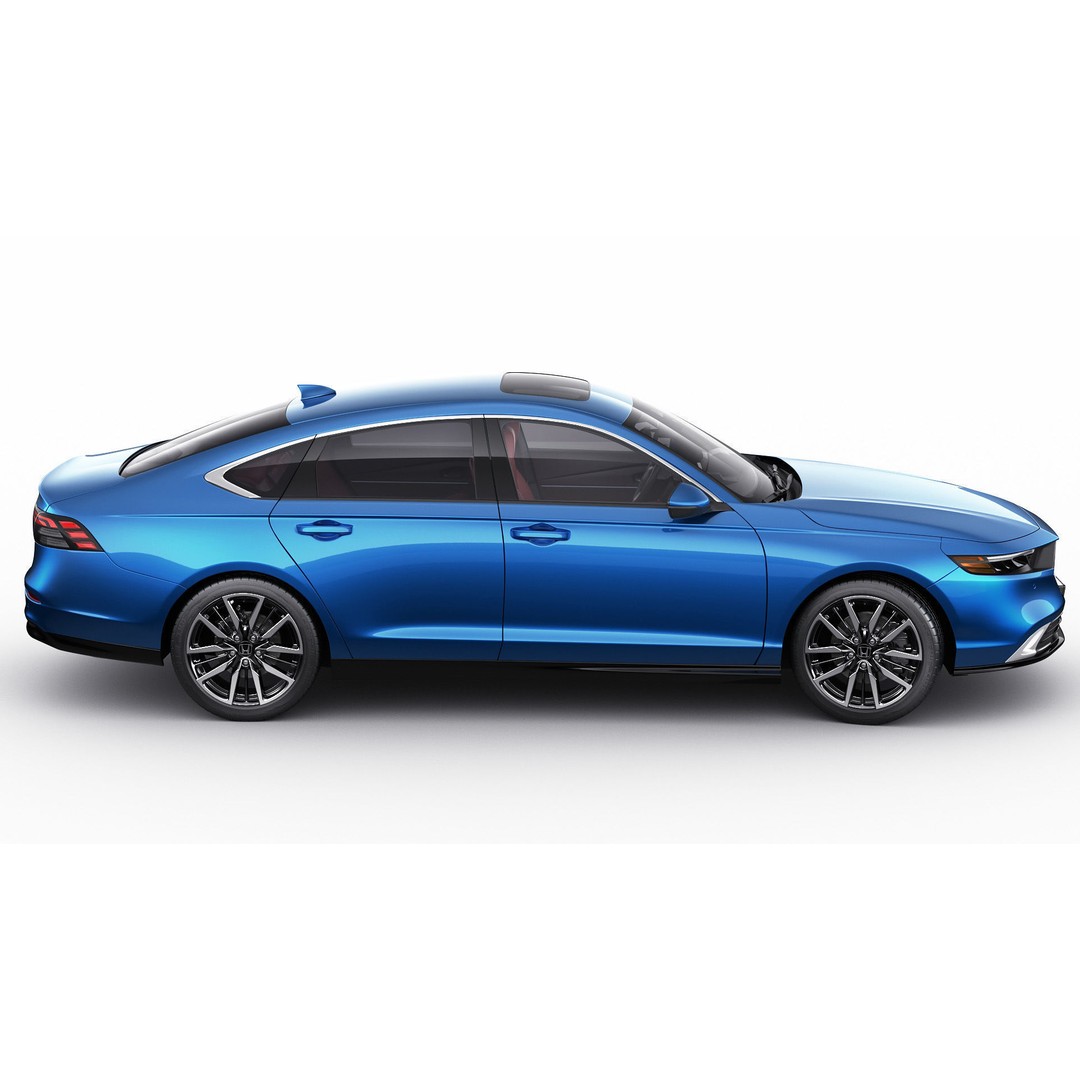 Honda Accord 2023 3D Model – Detailed Sedan with Rigged Interior, FBX, OBJ, Blender - View 8