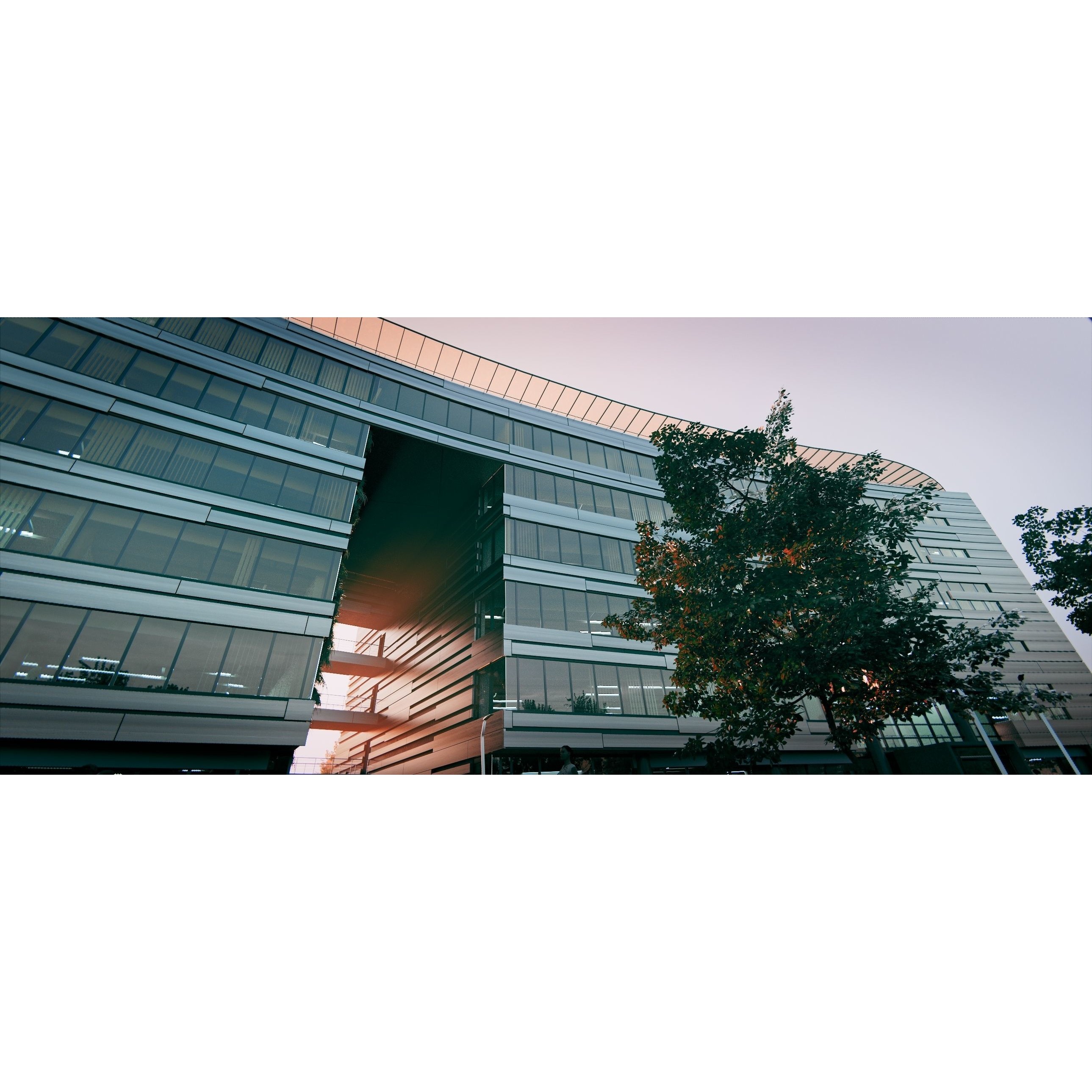 Glass Office Building - Day and Night 3D Model - View 16