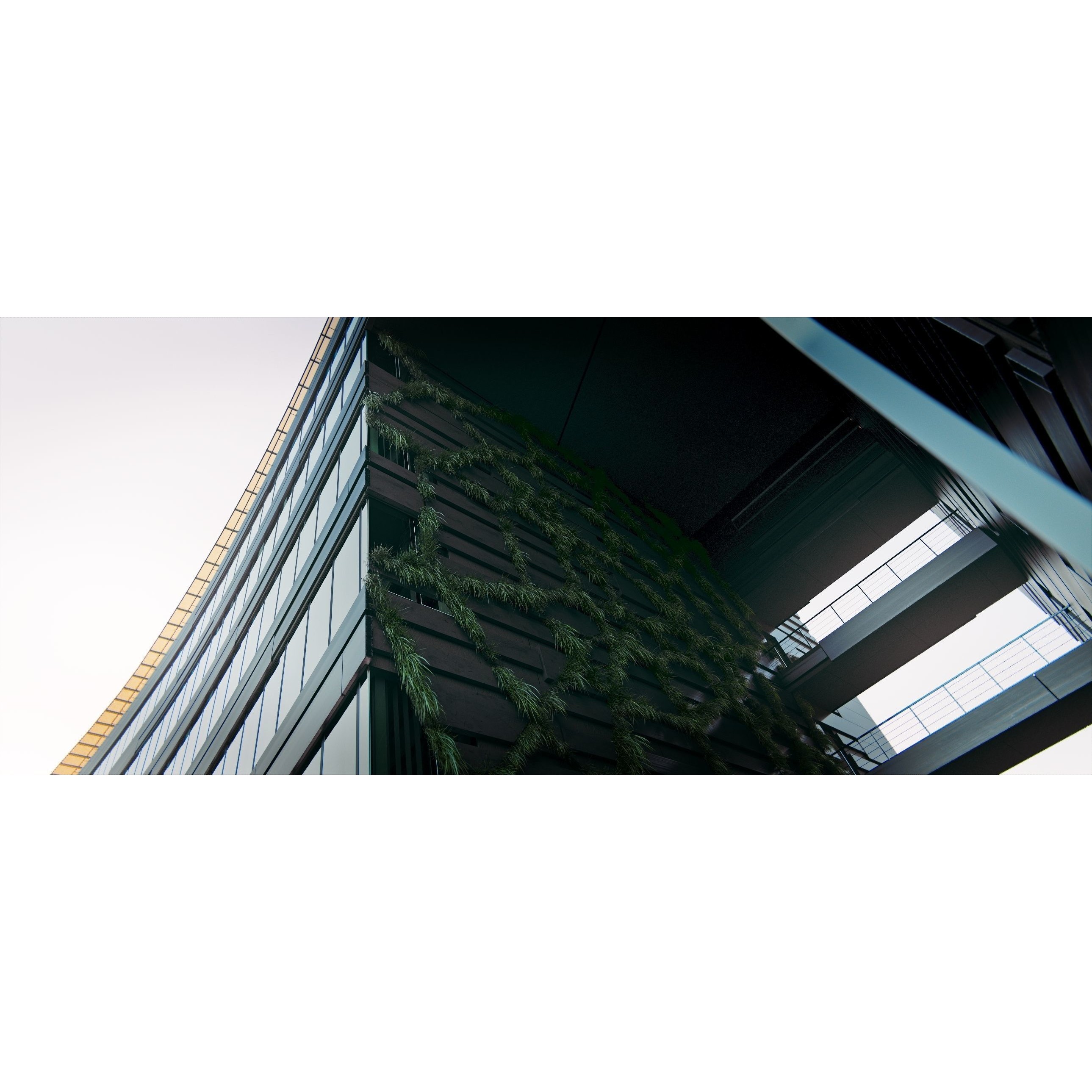 Glass Office Building - Day and Night 3D Model - View 25